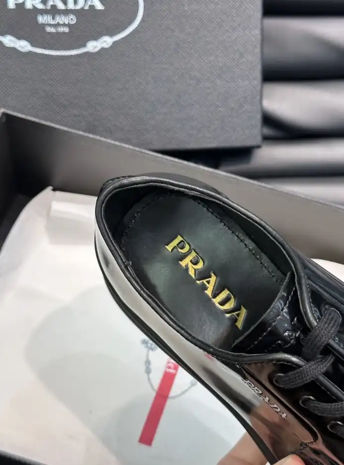 hype Prada Leather Shoes