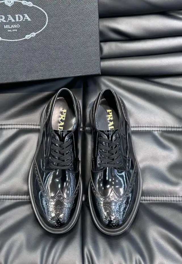 hype Prada Leather Shoes