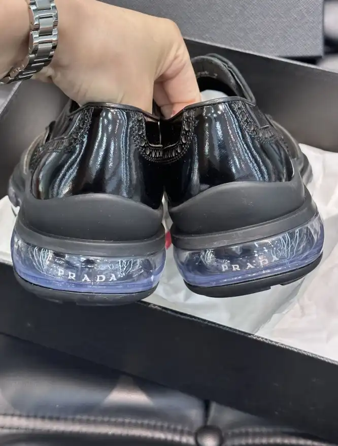 hype Prada Leather Shoes