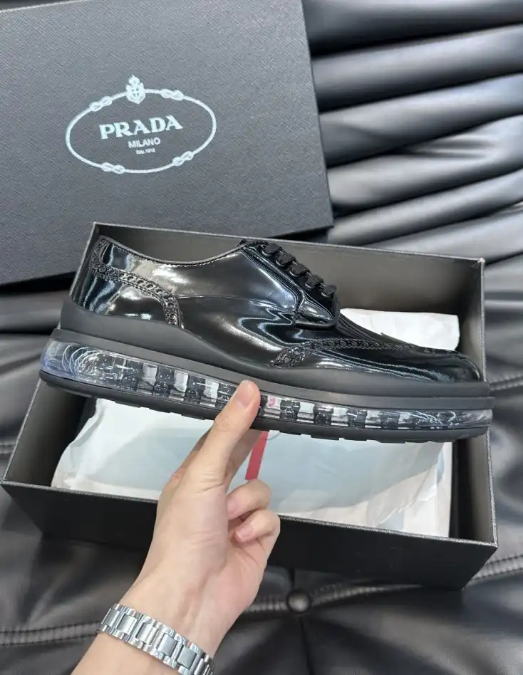 hype Prada Leather Shoes