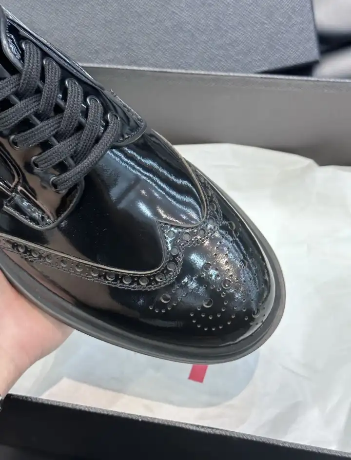 hype Prada Leather Shoes