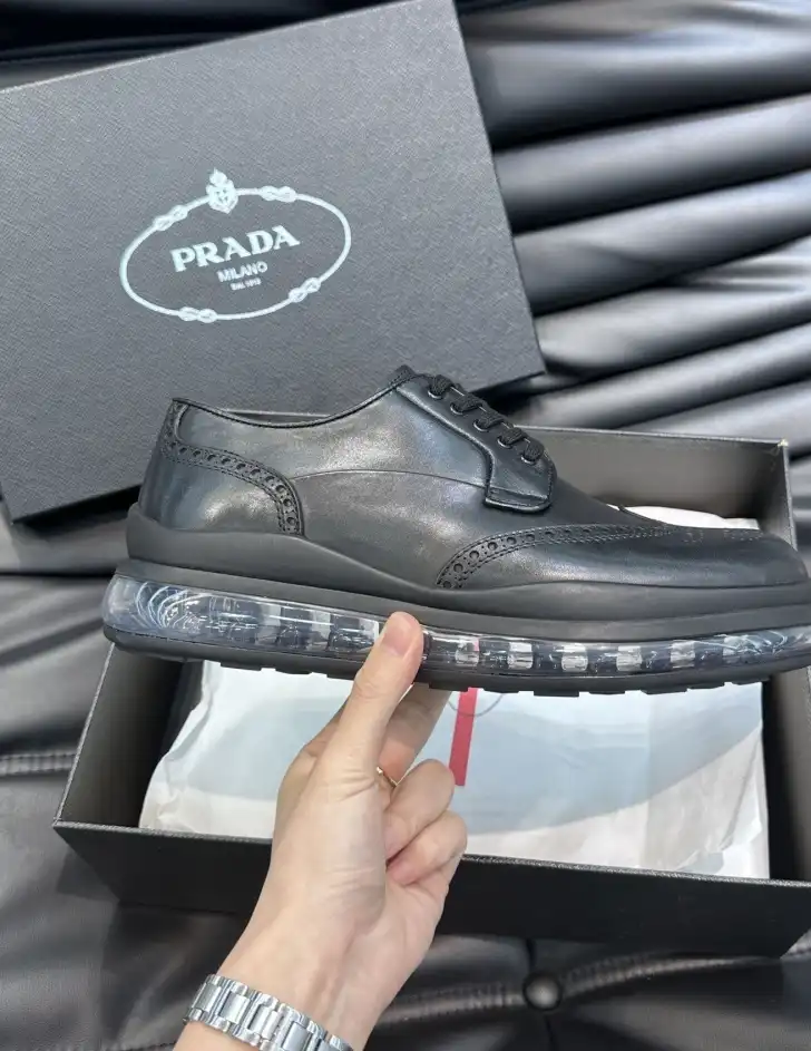 hype Prada Leather Shoes