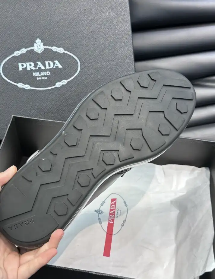 hype Prada Leather Shoes