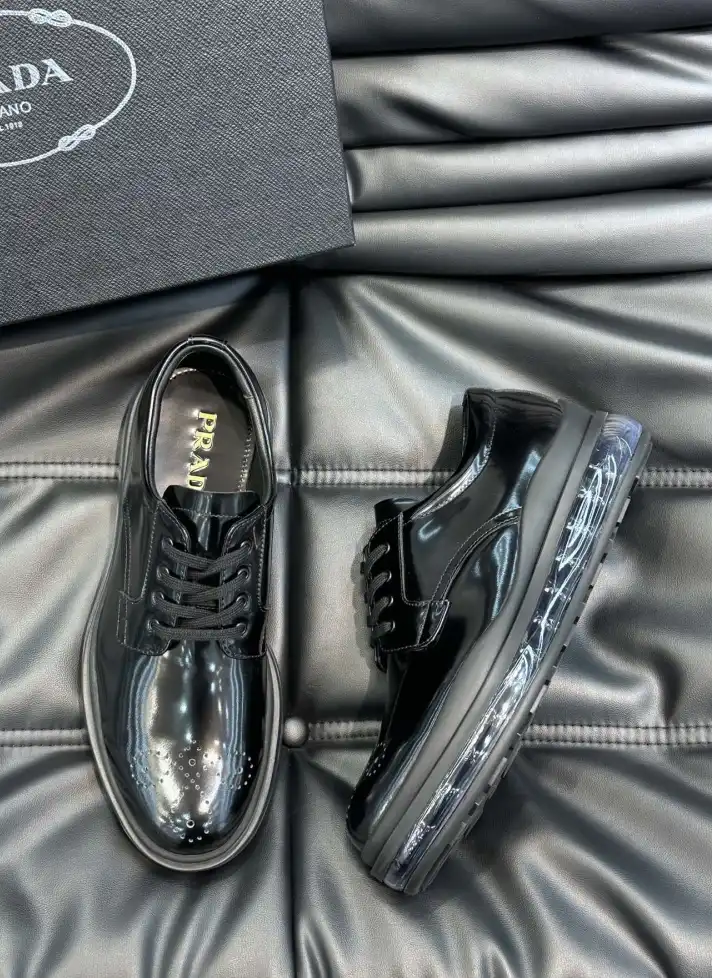 hype Prada Leather Shoes