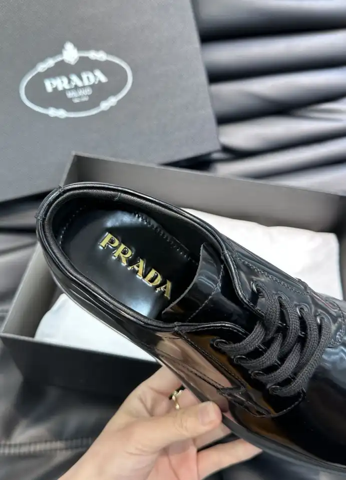 hype Prada Leather Shoes