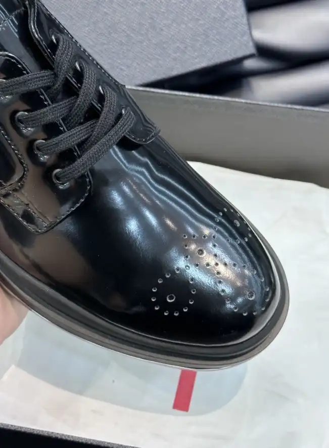 hype Prada Leather Shoes