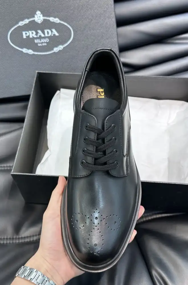 hype Prada Leather Shoes