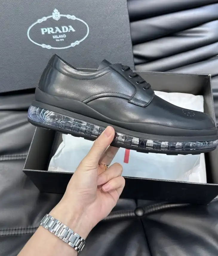 hype Prada Leather Shoes