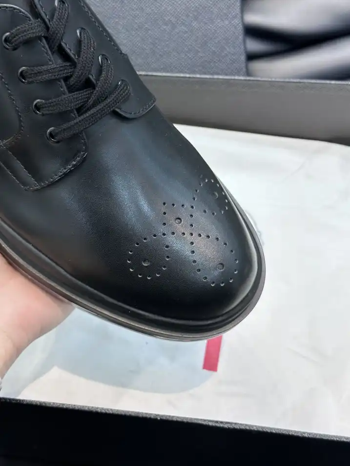 hype Prada Leather Shoes