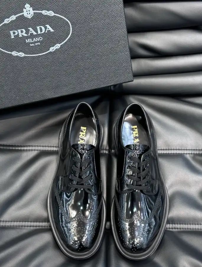 hype Prada Leather Shoes