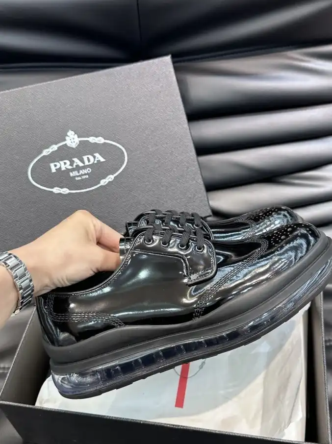 hype Prada Leather Shoes