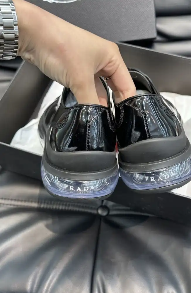 hype Prada Leather Shoes