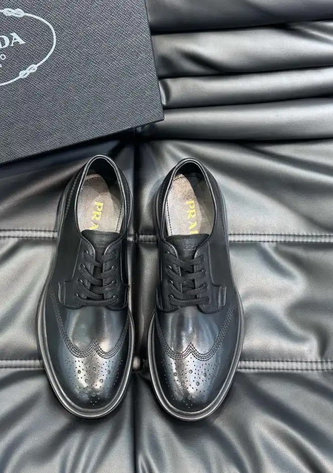 hype Prada Leather Shoes