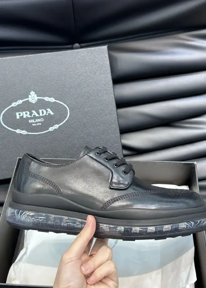 hype Prada Leather Shoes