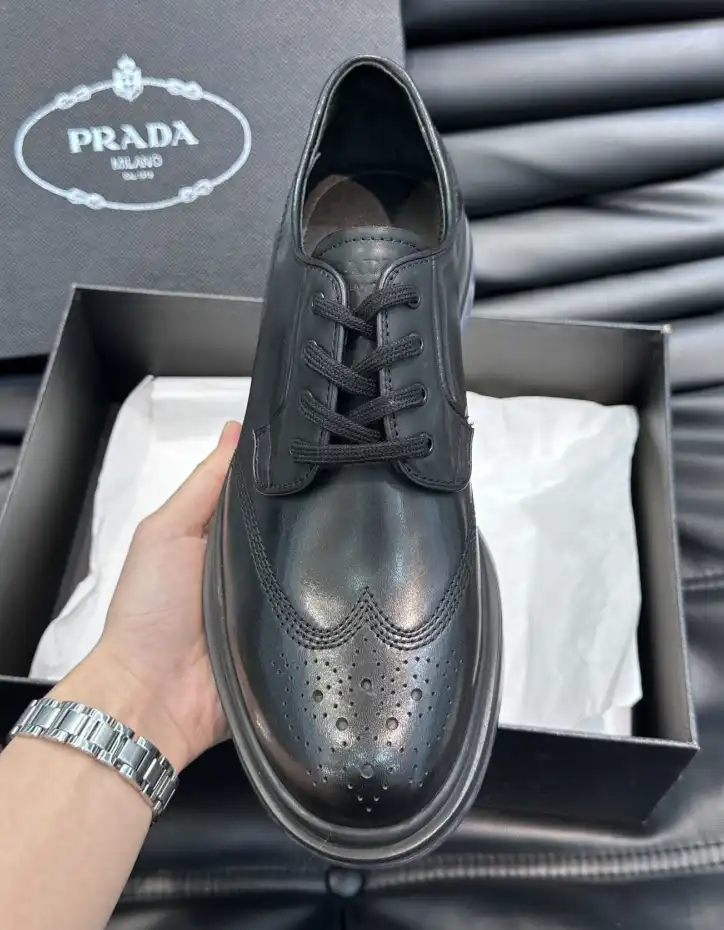 hype Prada Leather Shoes