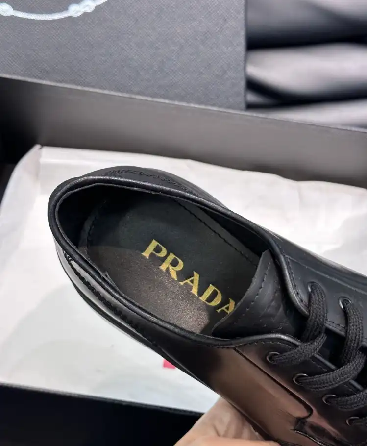 hype Prada Leather Shoes