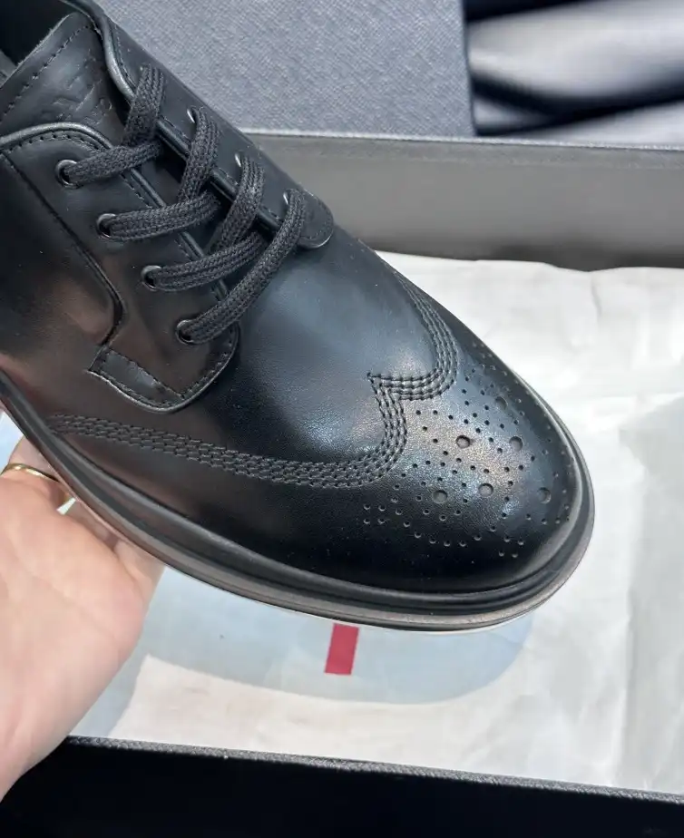 hype Prada Leather Shoes