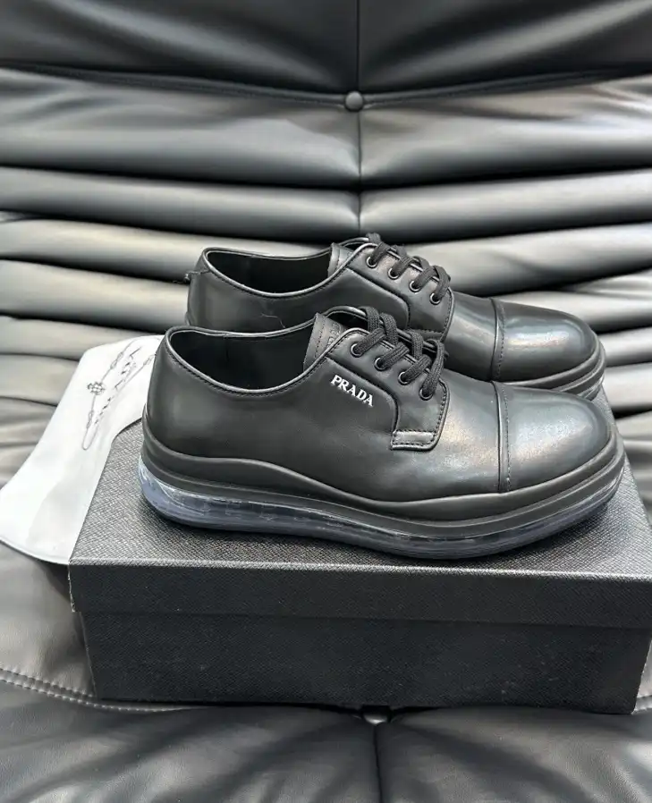 hype Prada Leather Shoes