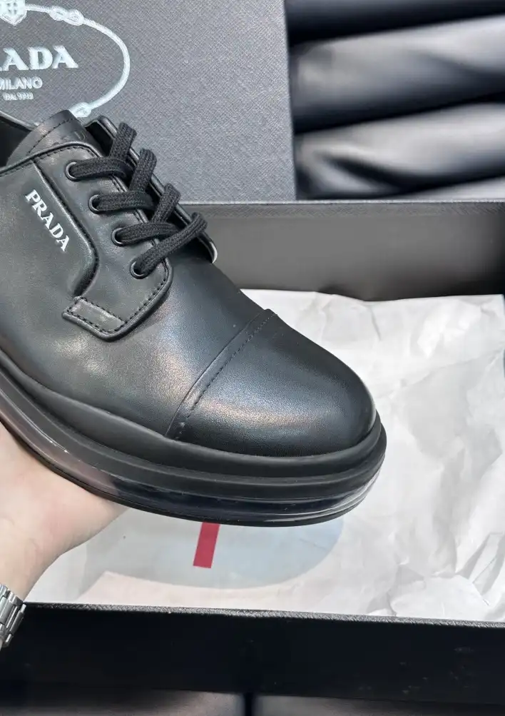 hype Prada Leather Shoes