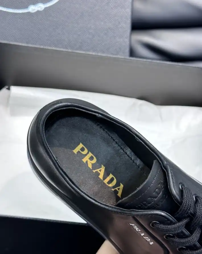 hype Prada Leather Shoes