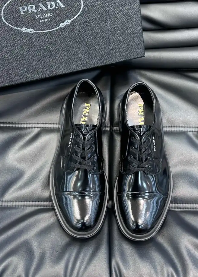 hype Prada Leather Shoes