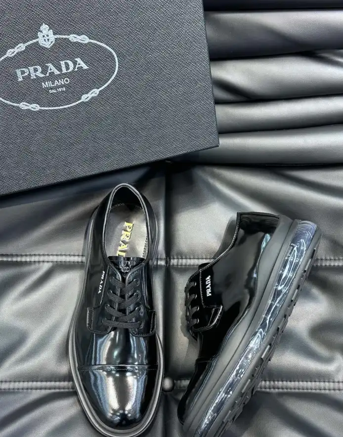 hype Prada Leather Shoes