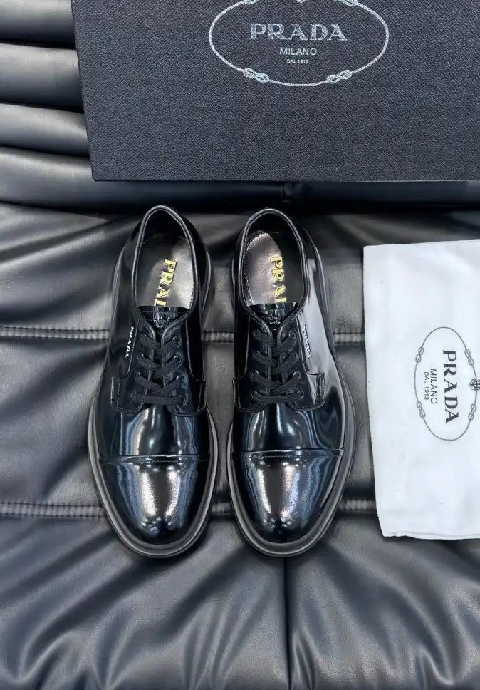 hype Prada Leather Shoes