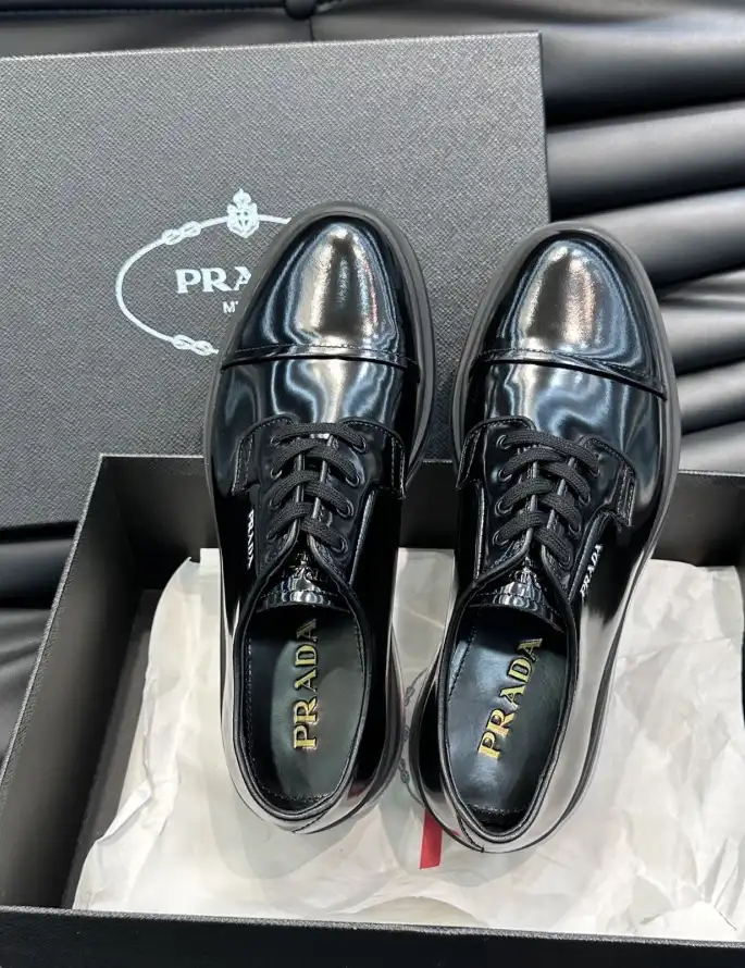 hype Prada Leather Shoes