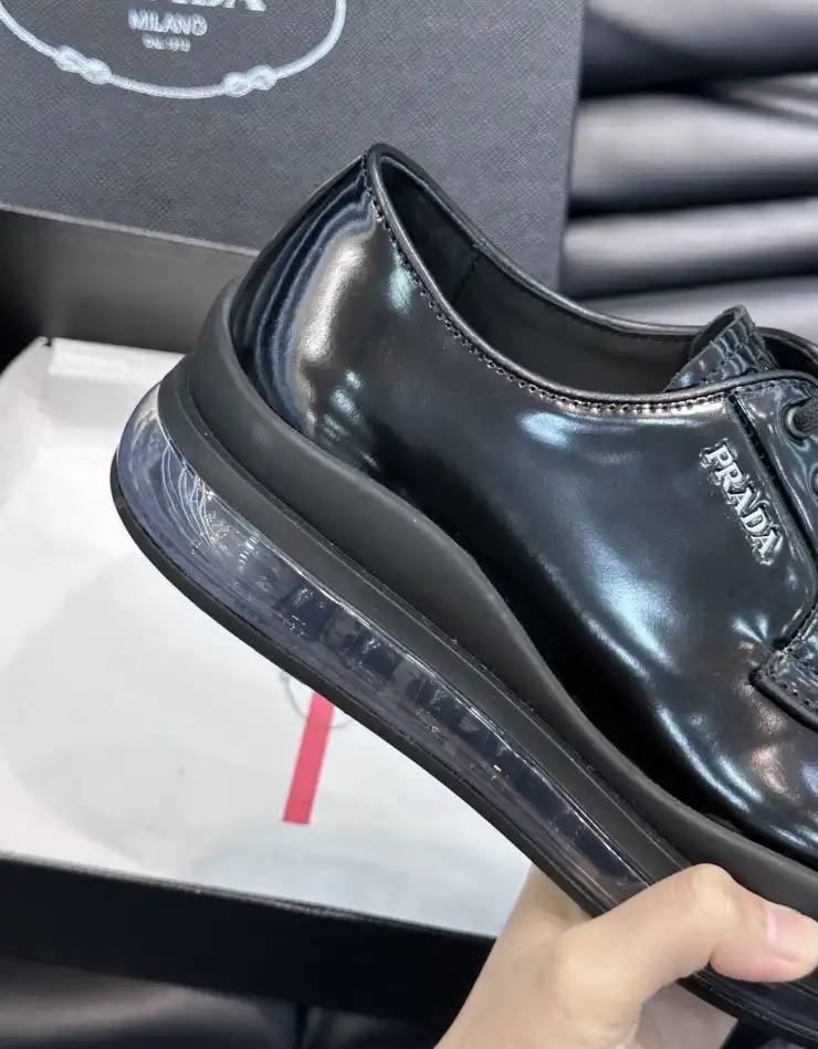 hype Prada Leather Shoes