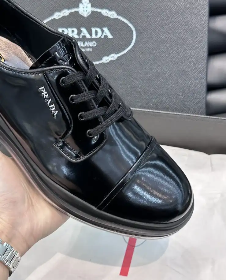 hype Prada Leather Shoes