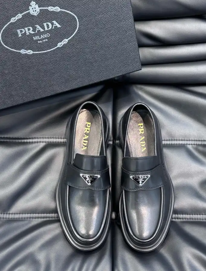 hype Prada Leather Shoes