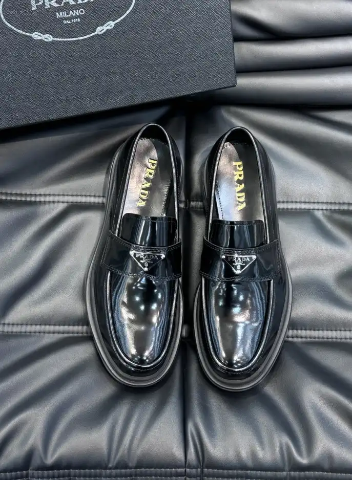 hype Prada Leather Shoes