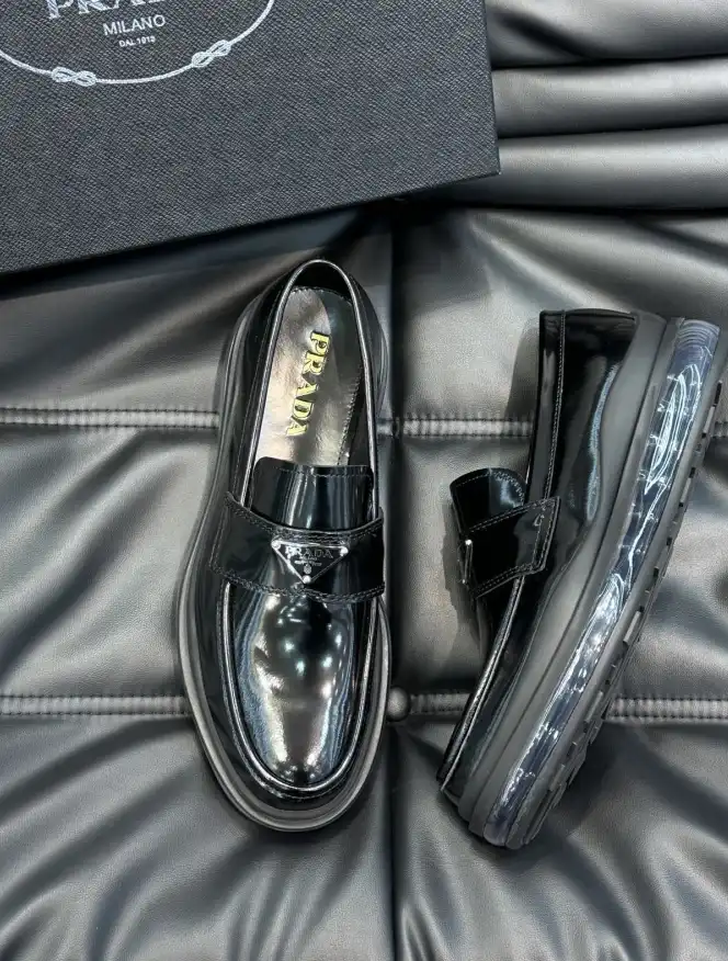 hype Prada Leather Shoes