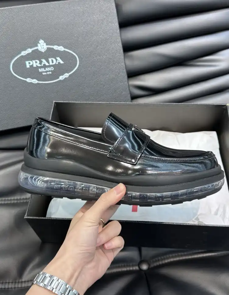 hype Prada Leather Shoes