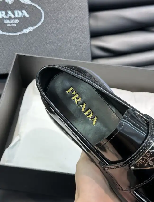 hype Prada Leather Shoes