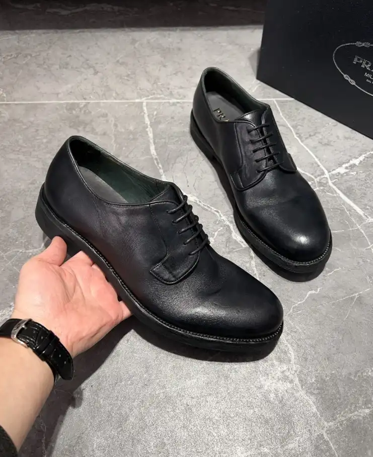 hype Prada Leather Shoes