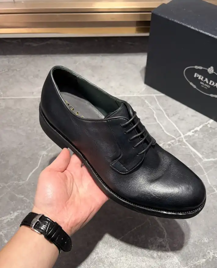 hype Prada Leather Shoes