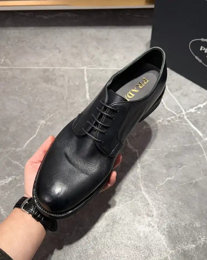 hype Prada Leather Shoes