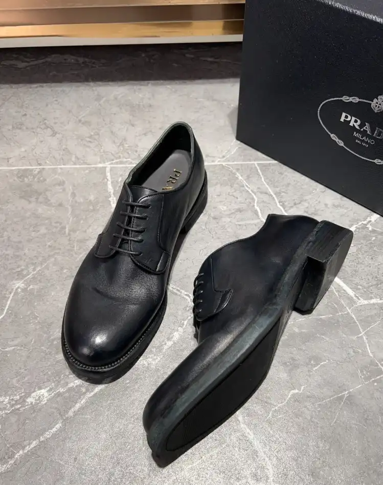 hype Prada Leather Shoes