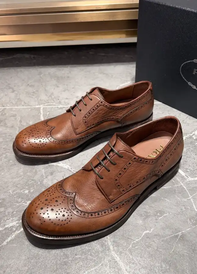 hype Prada Leather Shoes