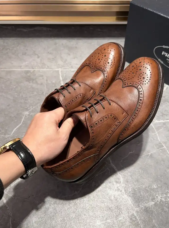 hype Prada Leather Shoes