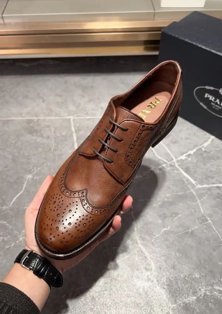 hype Prada Leather Shoes