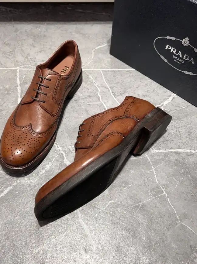 hype Prada Leather Shoes