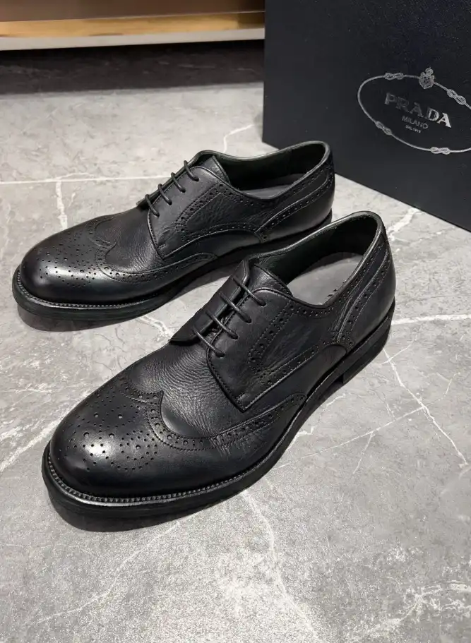 hype Prada Leather Shoes