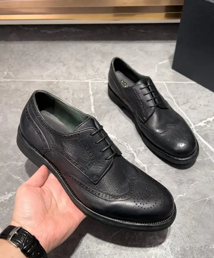 hype Prada Leather Shoes