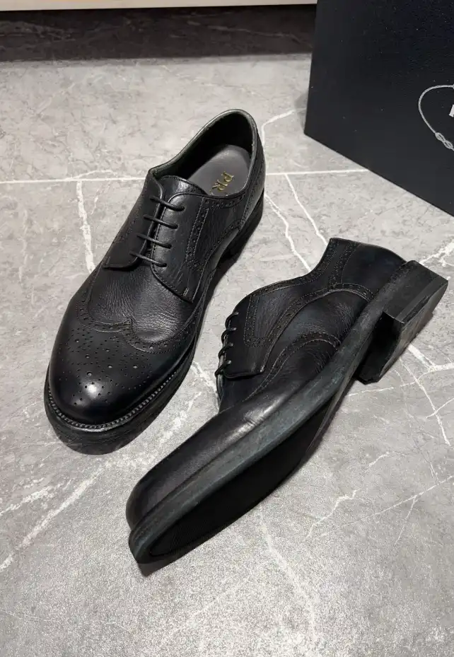 hype Prada Leather Shoes