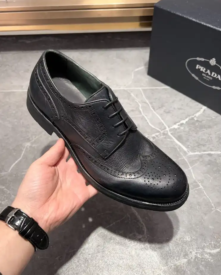 hype Prada Leather Shoes