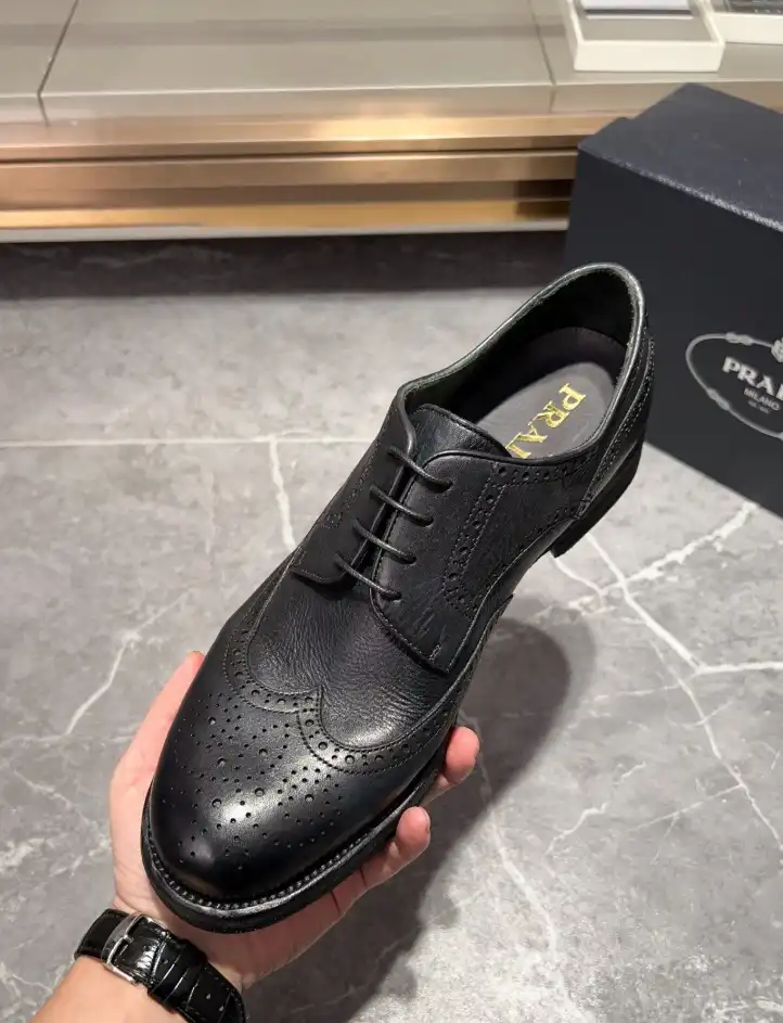 hype Prada Leather Shoes