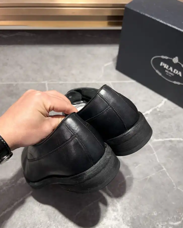 hype Prada Leather Shoes