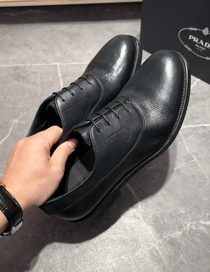 hype Prada Leather Shoes